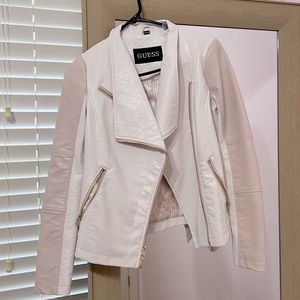 Guess Pink Leather Jacket